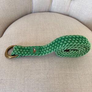 POLO RALPH LAUREN Men’s 38 inch Optic Green Heavy Canvas Braided Belt